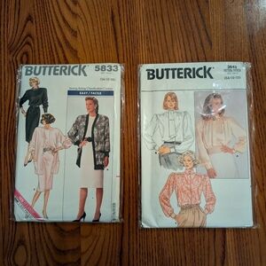 Butterick Vintage Fashion Patterns, Bundle Of 2